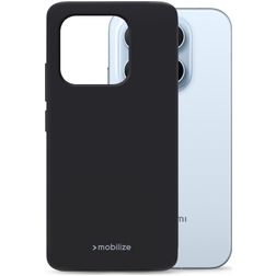 Mobilize Rubber Gelly Coque Xiaomi 17T Pro Coque arrière en TPU Souple - Noir