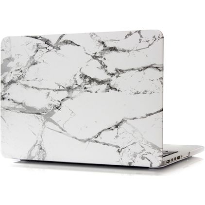 Mobigear Marble MacBook Pro 13 Pouces (2012-2015) Coque - Blanc - Model A1425 / A1502
