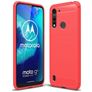 Mobigear Brushed Slim Coque Motorola Moto G8 Power Lite Coque arrière en TPU Souple - Rouge