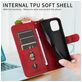 Mobigear Zipper Housse iPhone 17 Etui Porte-Monnaie - Rouge