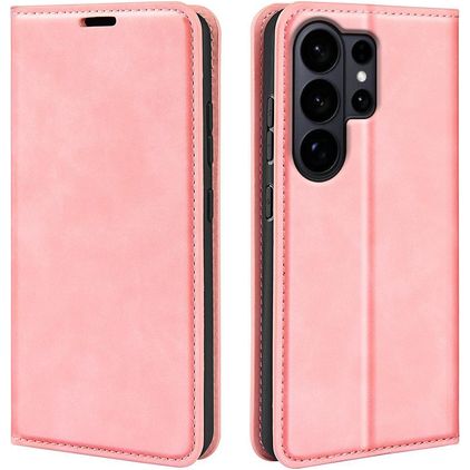 Mobigear Retro Slim Housse Samsung Galaxy S26 Ultra Etui Porte-Monnaie - Rose