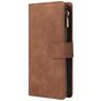 Mobigear Zipper Housse Samsung Galaxy A71 Etui Porte-Monnaie - Marron