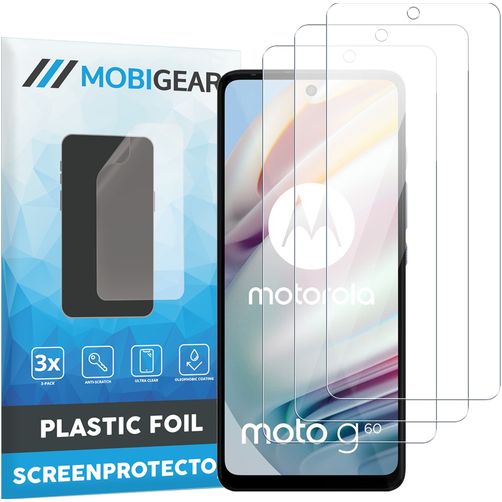Mobigear Motorola Moto G60 Protection d'écran Film - Compatible Coque (Lot de 3)