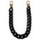 Mobigear Marble Chain Cordon de téléphone universel réglable Plastique rigide - Noir