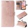 Mobigear Butterfly Housse iPhone 16 Plus Etui Porte-Monnaie - Rose doré