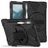 Mobigear SureGrip XGuard Coque Lenovo Tab P11 Pro Gen 2 Coque arrière en Plastique rigide,Silicone + Porte-crayon + Support Amovible - Noir