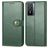 Mobigear Snap Button Housse Vivo Y76 Etui Porte-Monnaie - Vert