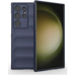 Mobigear Bumpy Samsung Galaxy S24 Ultra TPU souple Coque arrière - Bleu foncé