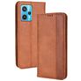 Mobigear Sensation Housse Realme 9 Pro Plus Etui Porte-Monnaie - Marron