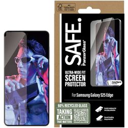 SAFE by PanzerGlass Ultra-Wide-Fit Samsung Galaxy S25 Edge Verre trempé Protection d'écran - Compatible Coque