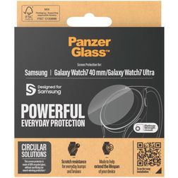 PanzerGlass Powerful Samsung Galaxy Watch 7 - 40 mm Verre trempé Protection d'écran - Compatible Coque