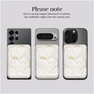 MIO - Porte Cartes en - 3 Cartes - Compatible MagSafe - Roses