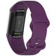 Mobigear Sport Dual Bracelet Silicone Fitbit Charge 5 Fermeture à clou et passant - Violet