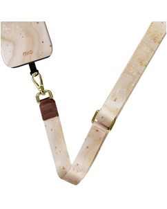 MIO Lanyard - Cordon de téléphone universel ajustable - Gold Marble