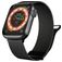 Mobigear Luxury Loop Bracelet Milanais pour Apple Watch Fermeture magnétique - 49/46/45/44 mm - Noir