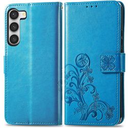 Mobigear Clover Housse Samsung Galaxy A14 Etui Porte-Monnaie - Bleu
