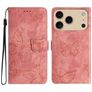 Mobigear Butterfly Housse iPhone 17 Pro Etui Porte-Monnaie - Rose