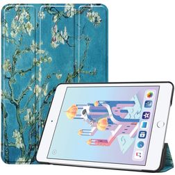 Mobigear Tri-Fold Coque iPad Mini 5 (2019) Etui - Fleurs d'amande