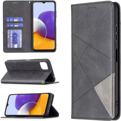 Mobigear Rhombus Slim Housse Samsung Galaxy A22 5G Etui - Noir