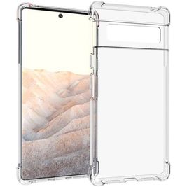 Mobigear Cushion Coque Transparente Google Pixel 6 Pro Coque arrière en TPU Souple Anti-Chocs - Transparent