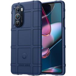 Mobigear Rugged Shield Coque Motorola Edge X30 Coque arrière en TPU Souple Anti-Chocs - Bleu