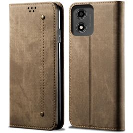Mobigear Ranch Housse Motorola Moto E14 Etui Porte-Monnaie - Marron