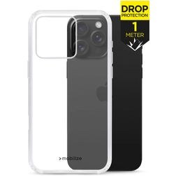Mobilize Naked Protection Coque Transparente iPhone 16 Pro Coque arrière Rigide Anti-Chocs - Transparent