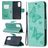 Mobigear Butterfly Samsung Galaxy S20 FE Étui Portefeuille - Turquoise