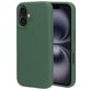 Mobiparts Coque iPhone 16 Coque arrière en Silicone - Forest Green