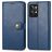 Mobigear Snap Button Housse Realme GT2 Pro Etui Porte-Monnaie - Bleu