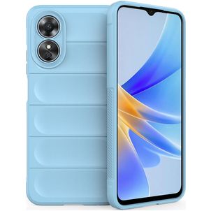 Mobigear Bumpy Coque OPPO A17 Coque arrière en TPU Souple - Bleu
