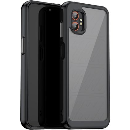 Mobigear Crystal Coque Samsung Galaxy Xcover 7 Pro Coque arrière Rigide - Noir