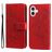 Mobigear Flowers Housse iPhone 17 Etui Porte-Monnaie - Rouge