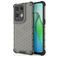 Mobigear Honeycomb Coque OPPO Reno 8 Pro 5G Coque arrière Rigide Anti-Chocs - Noir