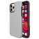 Mobigear Antislip iPhone 12 Pro Max Plastique rigide Coque arrière Antichoc - Argent