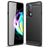 Mobigear Brushed Slim Coque Motorola Edge 20 Coque arrière en TPU Souple - Noir