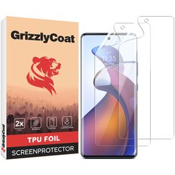 GrizzlyCoat Motorola Edge 30 Fusion Hydrogel TPU Protection d'écran - Compatible coque (Lot de 2)