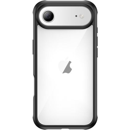Valenta Full Cover Coque Transparente iPhone Air Coque arrière en Verre trempé Anti-Chocs - Transparent