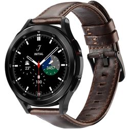 Dux Ducis Exquisite Bracelet Cuir Smartwatch Fermeture boucle ardillon - Connexion universelle de 20 mm - Marron