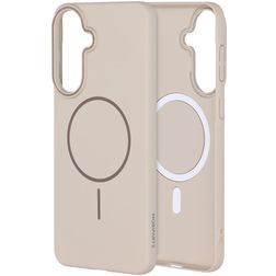 Mobiparts Slim Line Coque Samsung Galaxy A57 MagSafe Coque arrière Rigide - Off White