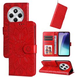 Mobigear Sunflower Housse Xiaomi Redmi 14C Etui Porte-Monnaie - Rouge