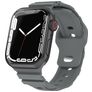 Mobigear Sport Armor Bracelet Silicone Apple Watch Fermeture à clou et passant - 49/46/45/44 mm - Gris