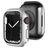 Mobigear Colors Coque Apple Watch - 45 mm Thin Coque Rigide - Argent
