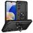 Mobigear Armor ring Coque Samsung Galaxy A16 Coque arrière Rigide Anti-Chocs avec Anneau-Support - Noir