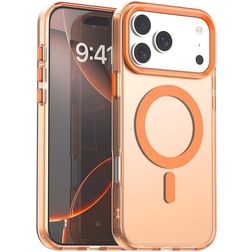 Mobigear Shockproof Coque iPhone 18 Pro MagSafe Coque arrière Rigide - Orange