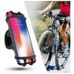 Mobigear Silicone Support Vélo Guidon Pince Universel (max 15 cm x 8 cm) - Noir