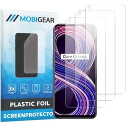 Mobigear Realme 8 Protection d'écran Film - Compatible Coque (Lot de 3)