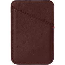Decoded Card Sleeve - Porte Cartes en en Cuir véritable - 2 Cartes - Compatible MagSafe - Cinnamon Brown