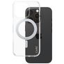 CARE by PanzerGlass Kickstand iPhone 16 Pro MagSafe Plastique rigide Coque arrière avec béquille - Transparent / Argent