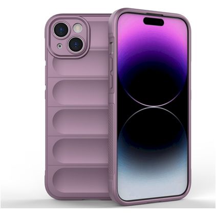 Mobigear Bumpy Coque iPhone 15 Plus Coque arrière en TPU Souple - Violet